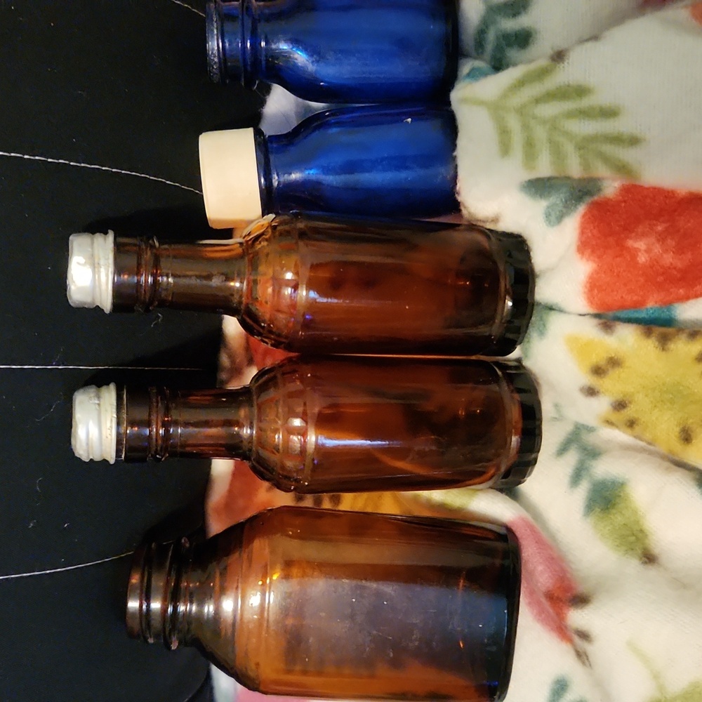 Old set of bottles, set of 5